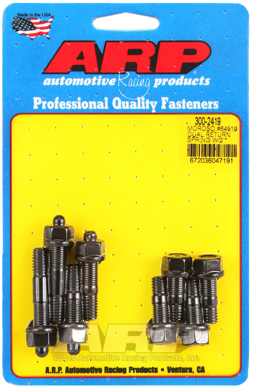ARP Moroso 64919 dual return spring w/2in spacer plate pro series carb stud kit