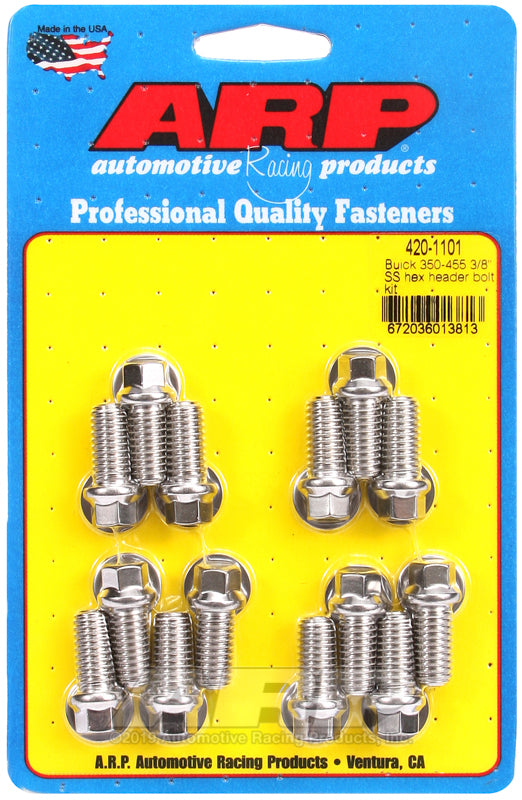 ARP Buick 350-455 3/8 SS hex header bolt kit