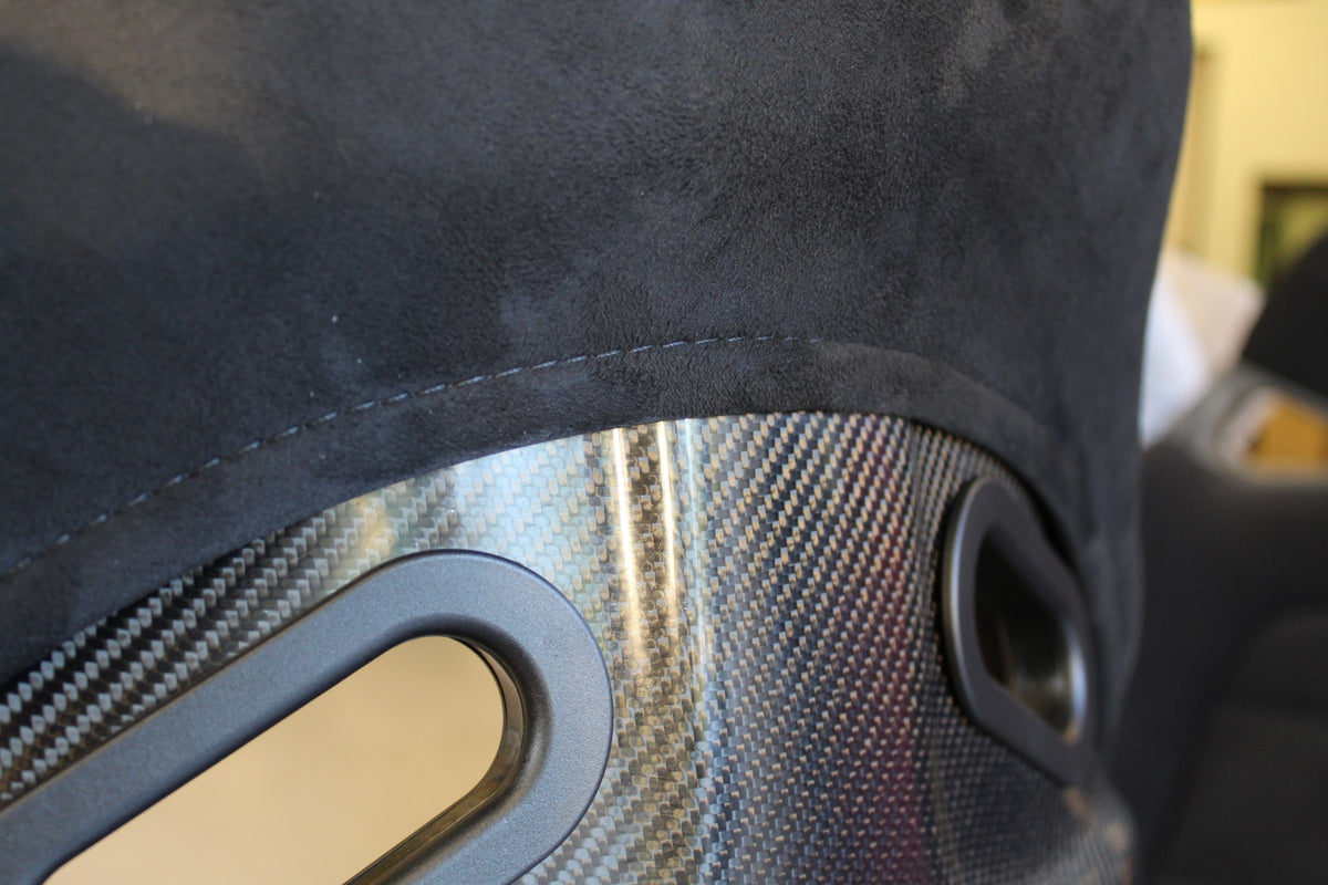SNC Tuning Z2 Full Bucket Racing Seat Black Suede - Carbon Fiber Shell