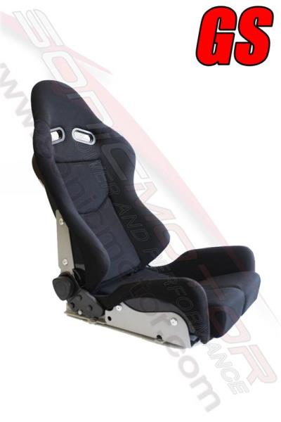 SNC Tuning GS Reclinable Racing Seat Black "Medium" - FRP Shell