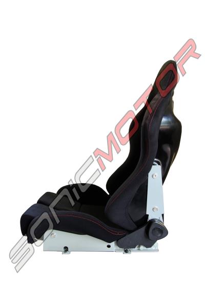SNC Tuning GS Reclinable Racing Seat Black "Medium" - FRP Shell