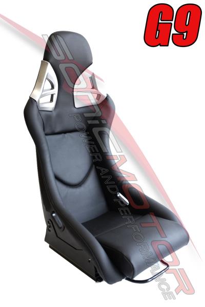 SNC Tuning G9 Full Bucket Racing Seat Black PVC Vinyl - FRP Shell
