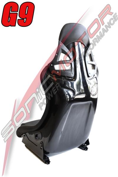 SNC Tuning G9 Full Bucket Racing Seat Black PVC Vinyl - FRP Shell