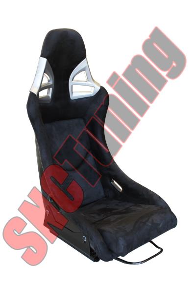 SNC Tuning G9 Full Bucket Racing Seat Black Suede - Carbon Fiber Shell