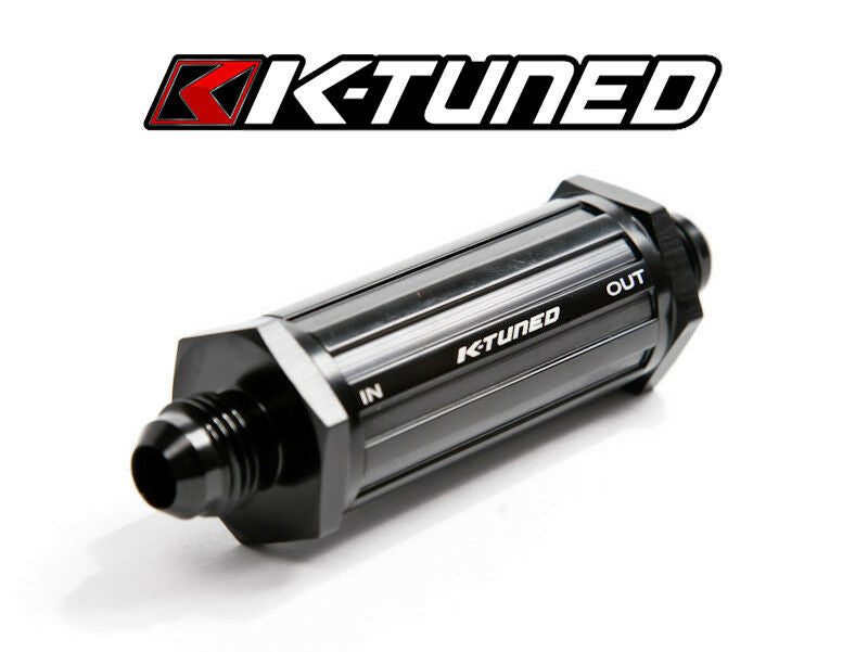 K-TUNED KTD-FF-06 -6AN Universal 30 Micron E85 Compatible In Line Fuel Filter
