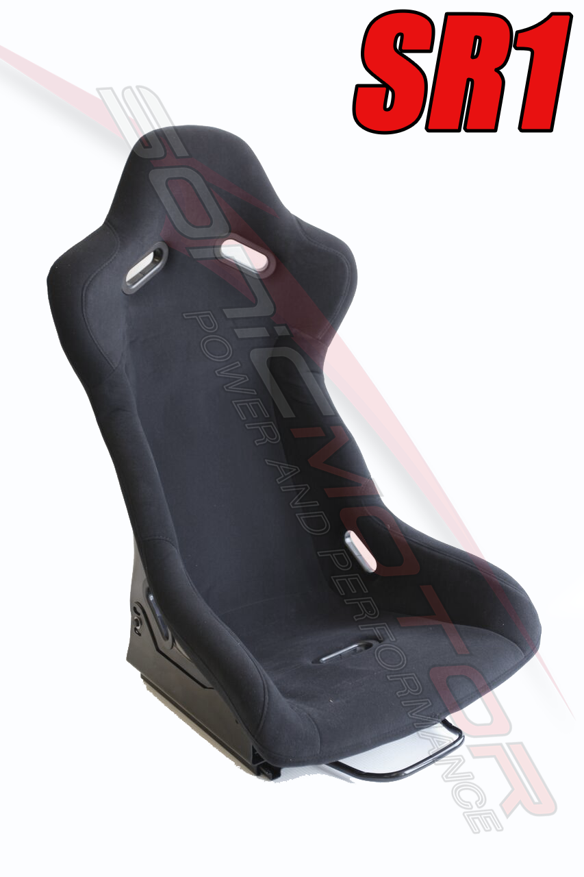 SNC Tuning SR1 Full Bucket Racing Seat Black - FRP Shell