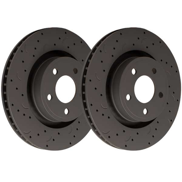 Hawk Drilled & Slotted Rotors