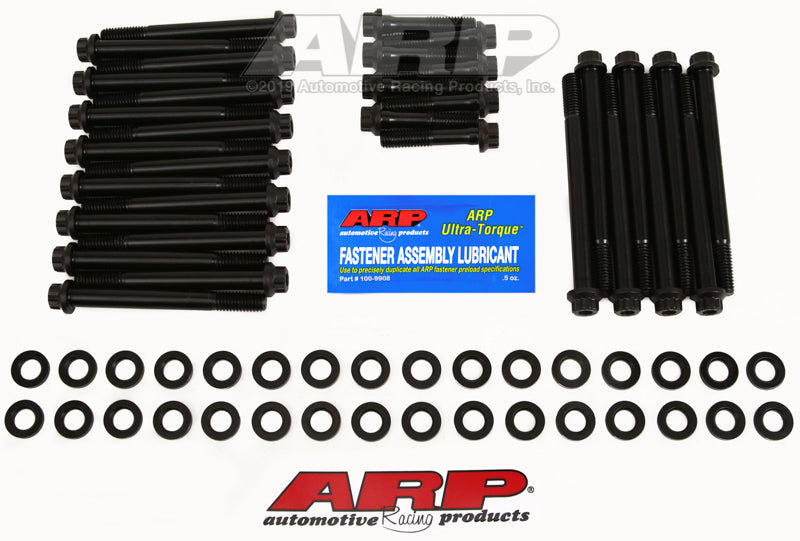ARP BB Chevy w/Dart Chevy Bowtie Head Bolt Kit-Black