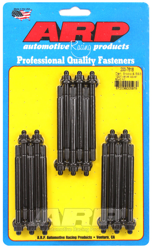 ARP Dart Brodix & B&B 12pt valve cover stud kit