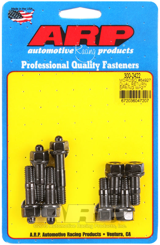 ARP Moroso 64927 dual return spring w/2in spacer plate pro series carb stud kit