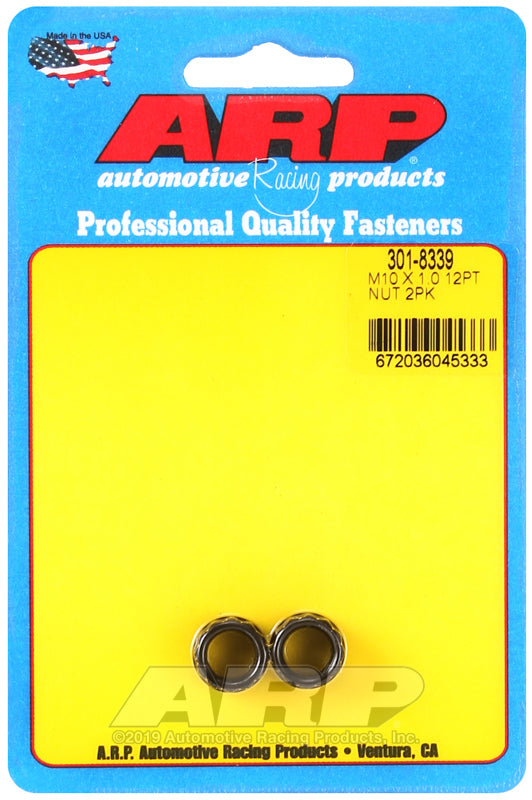 ARP M10 X 1.00 12pt nut kit