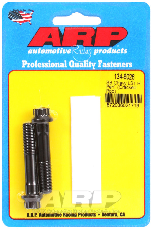 ARP Chevrolet LS Gen III/IV & 6.2L LT1 (Except LS7 & LS9) Cracked Cap Design Rod Bolt Kit