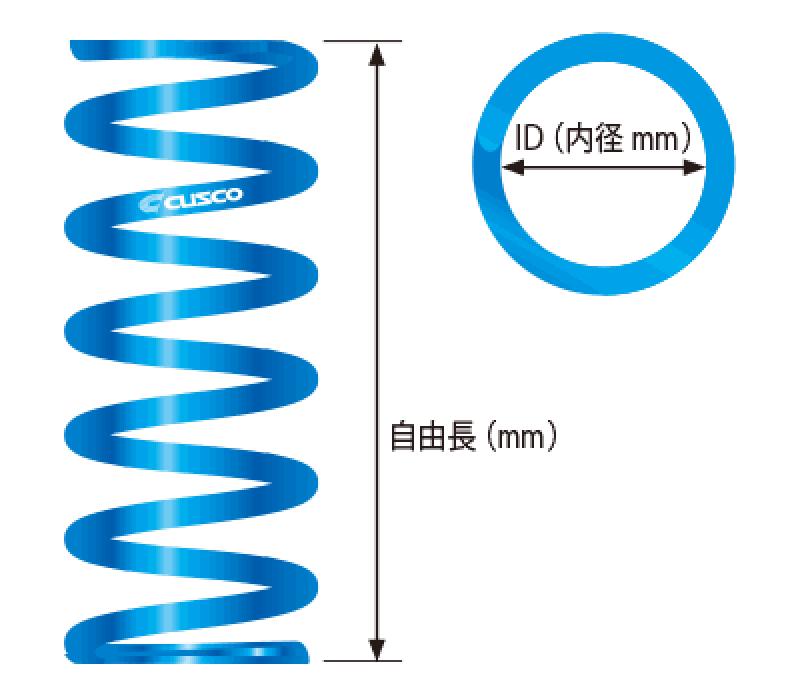Cusco Coil Spring ID 65m - L 180mm- Blue