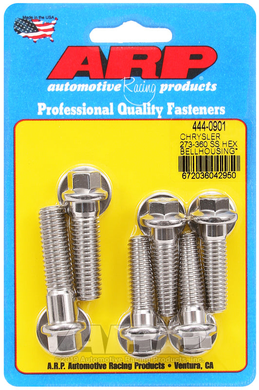 ARP Chrysler 273-360 wedge SS hex bellhousing bolt kit