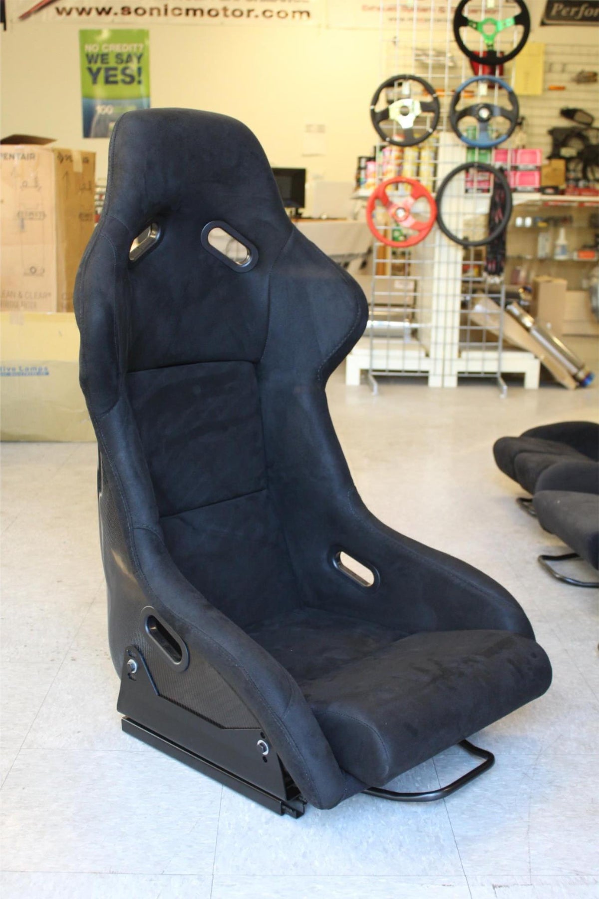 SNC Tuning Z2 Full Bucket Racing Seat Black Suede - Carbon Fiber Shell