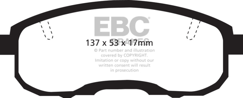 EBC 95-99 Infiniti I30 3.0 Yellowstuff Front Brake Pads