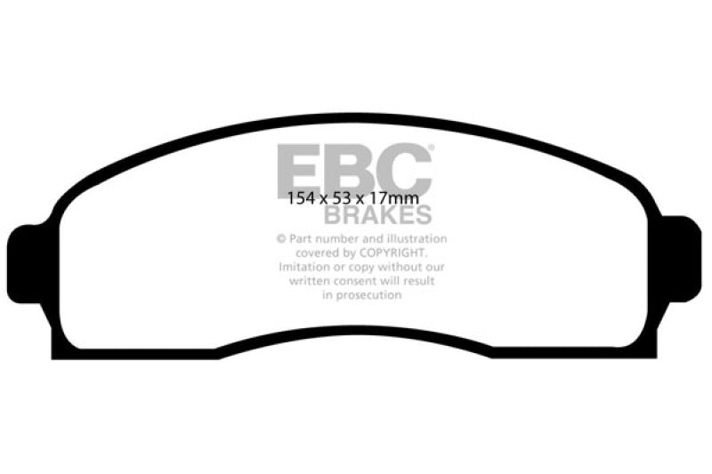 EBC 03-06 Chevrolet Equinox 3.4 Yellowstuff Front Brake Pads