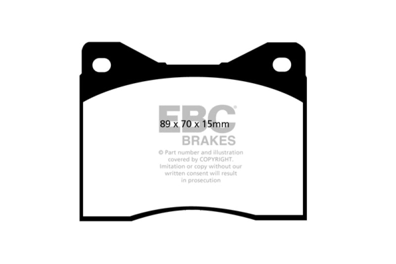 EBC 96-00 Ac Ace 5.0 Greenstuff Front Brake Pads