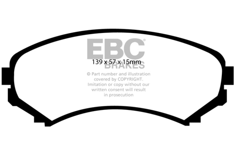 EBC 02-03 Honda Passport 3.2 Yellowstuff Front Brake Pads