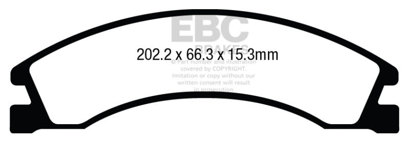 EBC 08+ Ford Econoline E150 4.6 Yellowstuff Rear Brake Pads