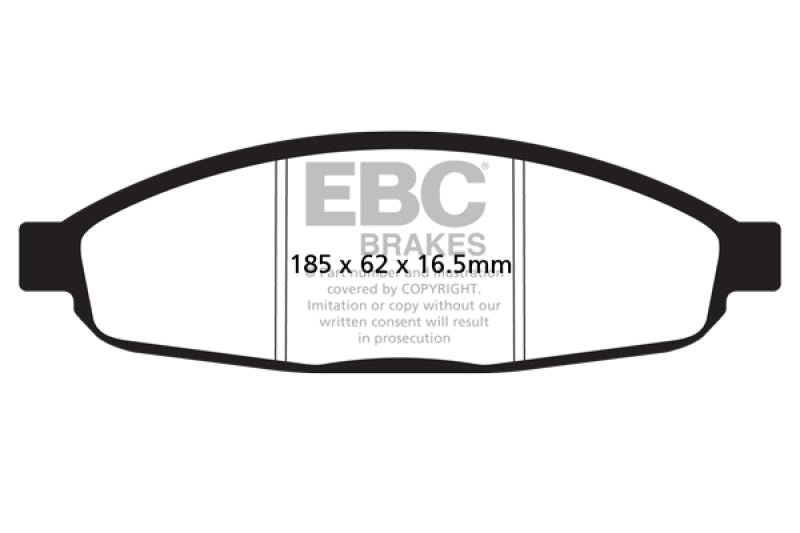EBC 05-07 Chrysler Pacifica 3.5 Greenstuff Front Brake Pads