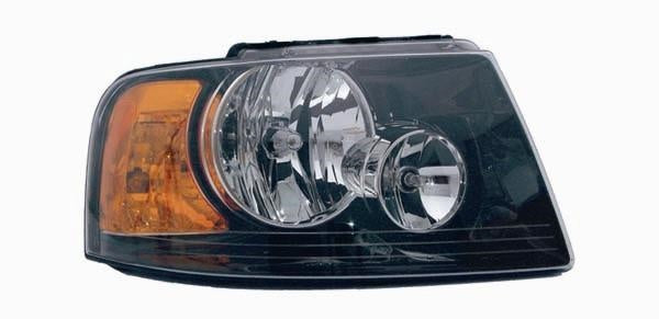 2003-2006 Ford Expedition Passenger Side Headlight RH (Black Housing)