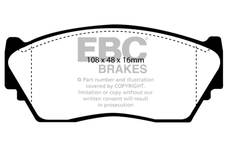 EBC 91-93 Nissan NX 1.6 Greenstuff Front Brake Pads