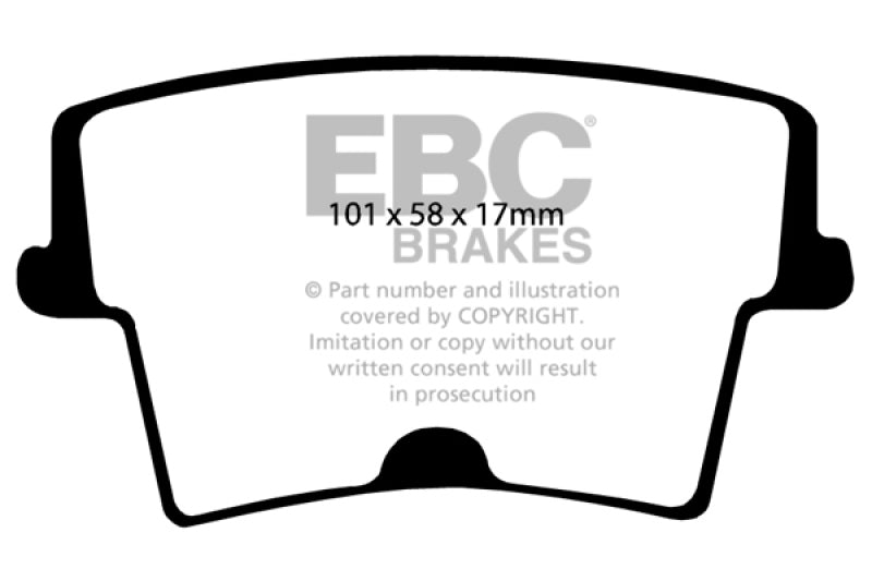 EBC 05-09 Chrysler 300 2.7 Yellowstuff Rear Brake Pads