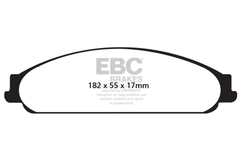 EBC 04-07 Ford Five Hundred 3.0 Greenstuff Front Brake Pads
