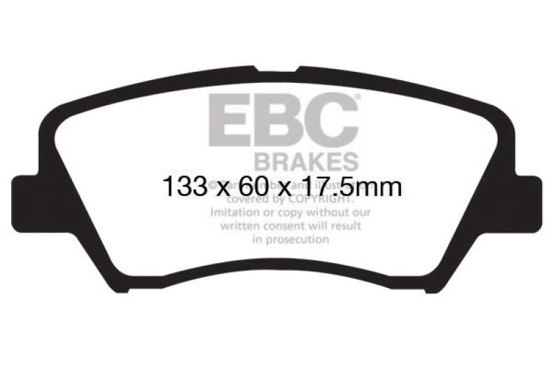 EBC 13+ Hyundai Elantra 1.8 Yellowstuff Front Brake Pads