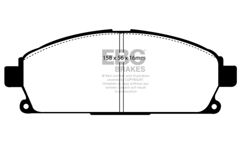 EBC 03-06 Acura MDX 3.5 Yellowstuff Front Brake Pads