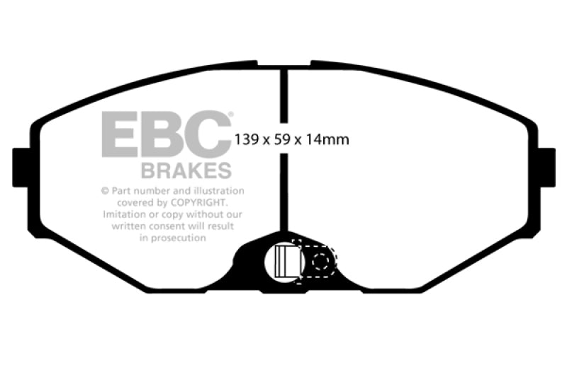 EBC 93-97 Infiniti J30 3.0 Redstuff Front Brake Pads