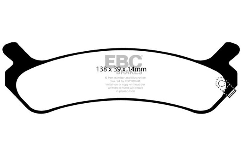 EBC 92-94 Hyundai Sonata 2.0 Redstuff Rear Brake Pads