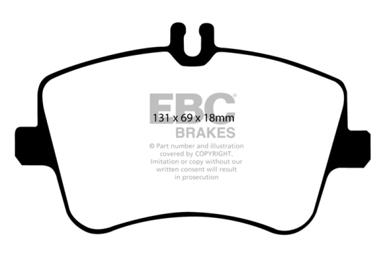 EBC 02-05 Mercedes-Benz C230 (W203) 1.8 Supercharged (European Model) Redstuff Front Brake Pads