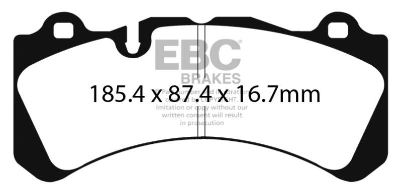 EBC 2014+ Volvo S60 Polestar/V60 Polestar 3.0T Yellowstuff Front Brake Pads