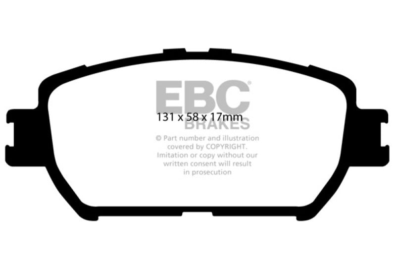 EBC 06-07 Lexus GS300 3.0 Yellowstuff Front Brake Pads