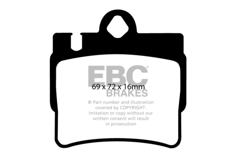 EBC 01-02 Mercedes-Benz CL55 AMG 5.5 Yellowstuff Rear Brake Pads