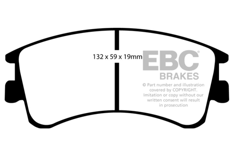 EBC 03-05 Mazda 6 2.3 Yellowstuff Front Brake Pads