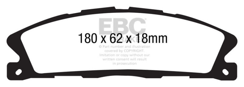 EBC 13+ Ford Flex 3.5 Greenstuff Front Brake Pads