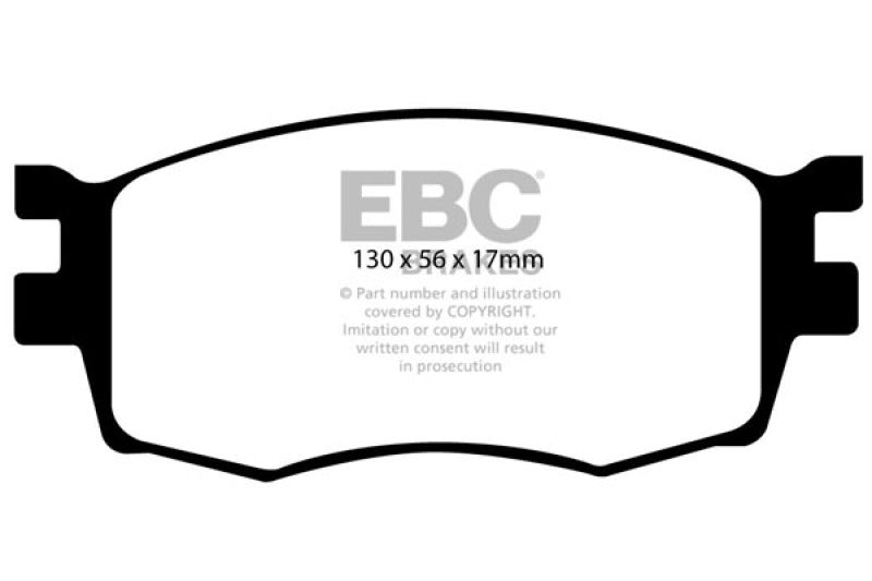 EBC 06-11 Hyundai Accent 1.6 Redstuff Front Brake Pads