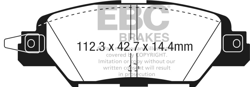 EBC 2016 Mazda CX-5 2.0L Yellowstuff Rear Brake Pads