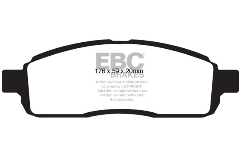 EBC 09 Ford F150 4.6 (2WD) 6 Lug Yellowstuff Front Brake Pads