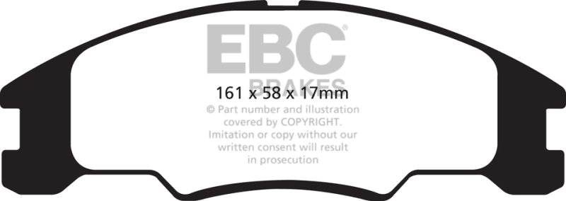 EBC 10-11 Ford Focus 1.6 Yellowstuff Front Brake Pads
