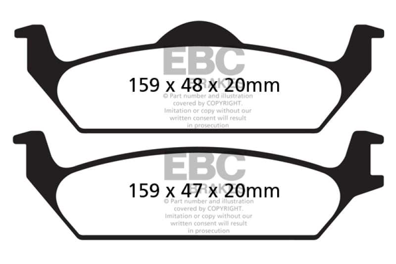 EBC 03-04 Dodge Dakota 2WD 3.9 Yellowstuff Rear Brake Pads