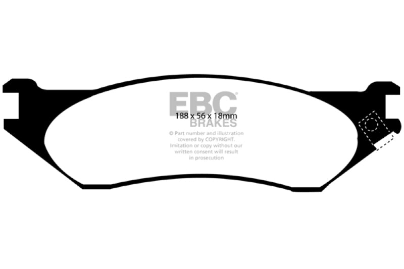 EBC 04-06 Dodge Durango 3.7 Yellowstuff Front Brake Pads