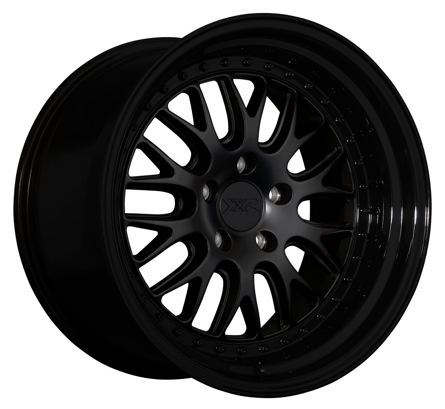 XXR Wheel 570 18x9.5 5-4.5 +20 Flat Black / Gloss Black Lip