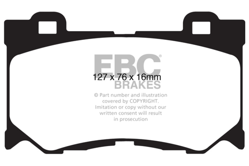 EBC 08-13 Infiniti FX50 5.0 Yellowstuff Front Brake Pads