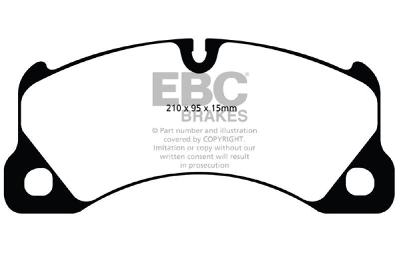 EBC 10+ Porsche Cayenne 3.0 Supercharged Hybrid Yellowstuff Front Brake Pads