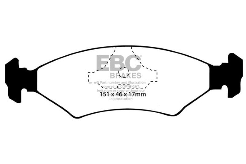 EBC 81-85 Ferrari Mondial 2.9 QV Greenstuff Rear Brake Pads