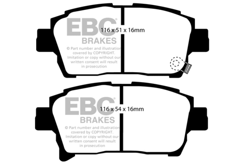 EBC 03-07 Scion XA 1.5 Yellowstuff Front Brake Pads